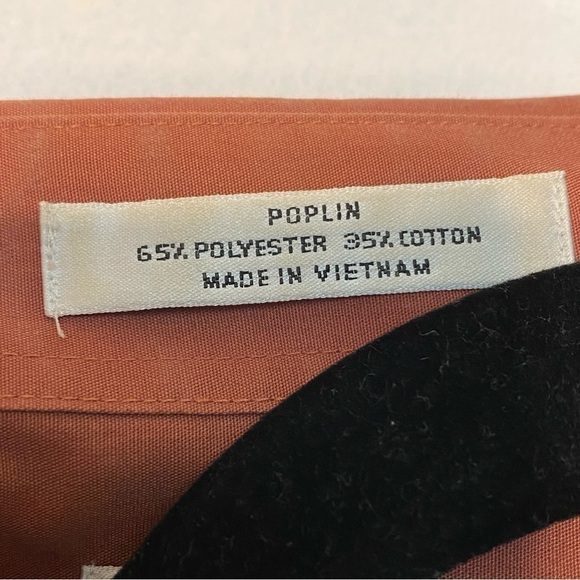 VAN HEUSEN MENS RUST COLLARED SHIRT SIZE X Large - Picture 3 of 6